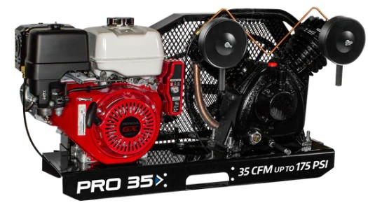 Vanair PRO 35 - Honda Engine, Skid Mount